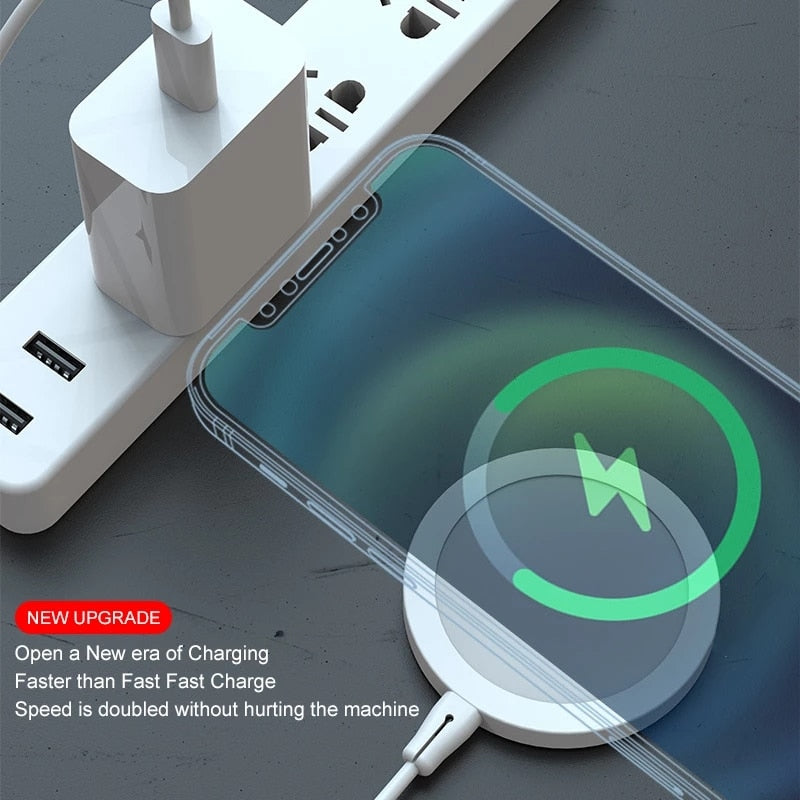 Fast Magnetic Wireless Charger For iPhone PD 20W Charger For iPhone 14 13 12 11 Pro Max Plus SE X XS MAX XR USB C Cable