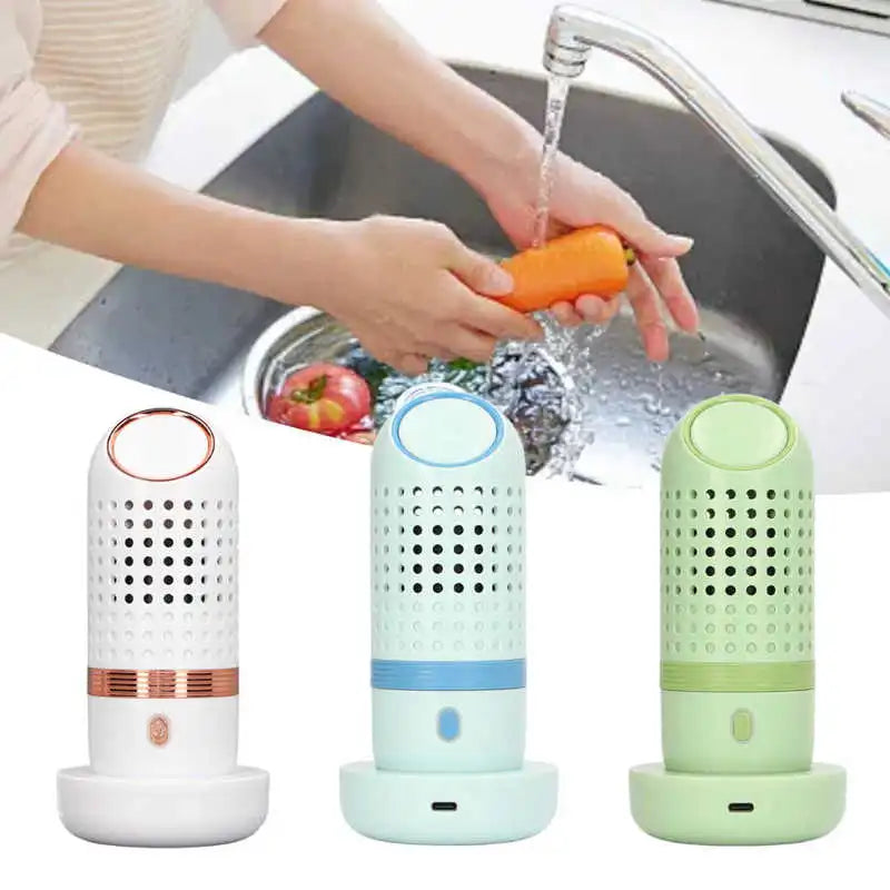 Capsule Fruit Vegetable Washing Machine Protable Wireless USB Charge Fruit Food Purifier Household Rice Food Cleaner Machine