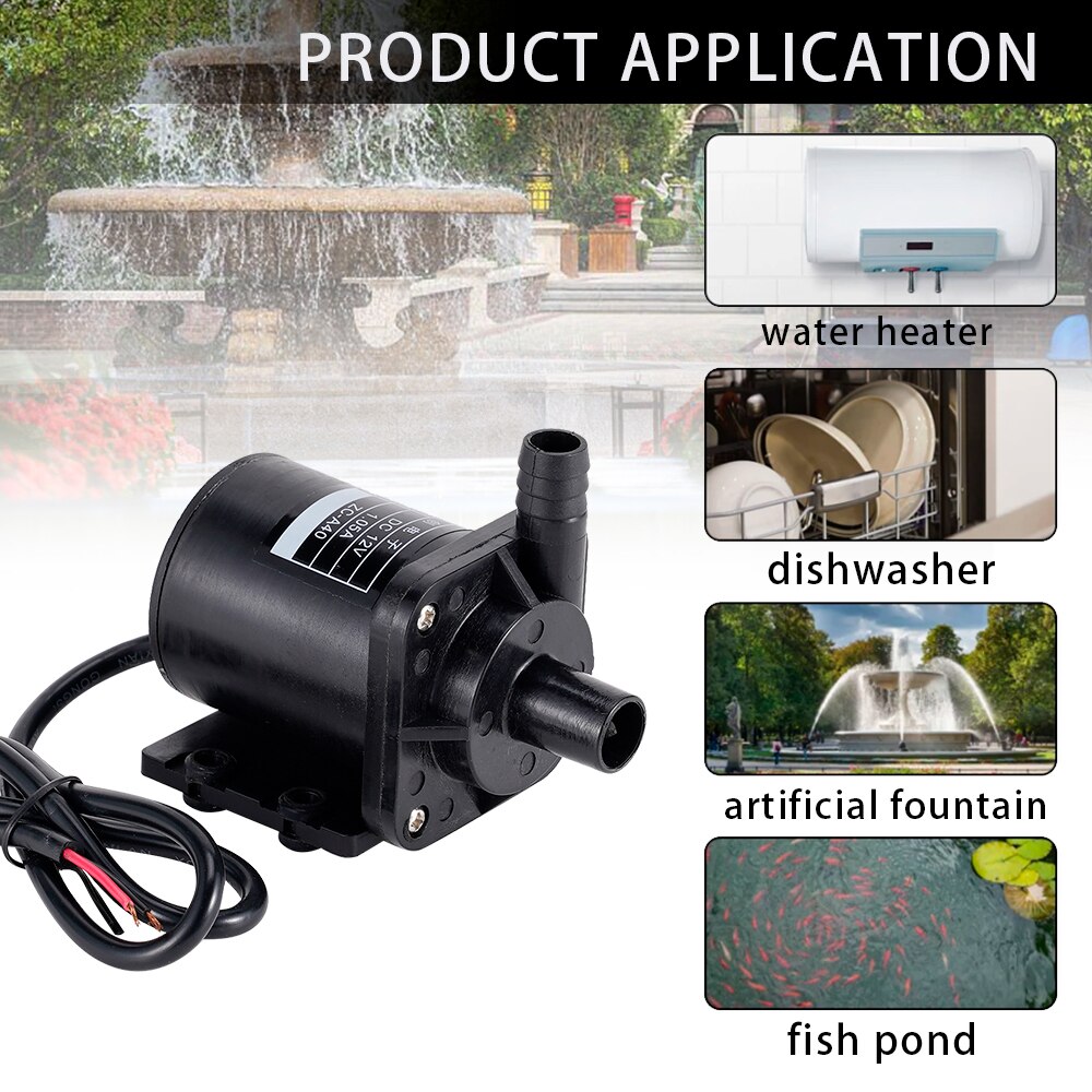 50W Solar Panel Brushless Solar Power Water Pump Set Ultra-quiet Submersible Water Sprinkler Pool Pond Garden Fountain Decor