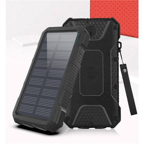 50000mAh Wireless Solar External Battery Wireless Charging Emergency Waterproof SOS LED One-way Fast Charging Portable Power Ban