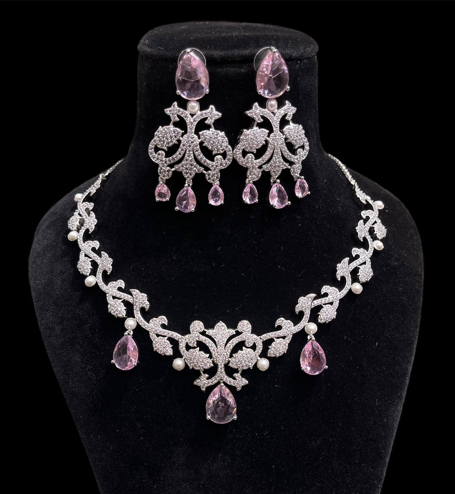 High quality American Diamond Necklace set