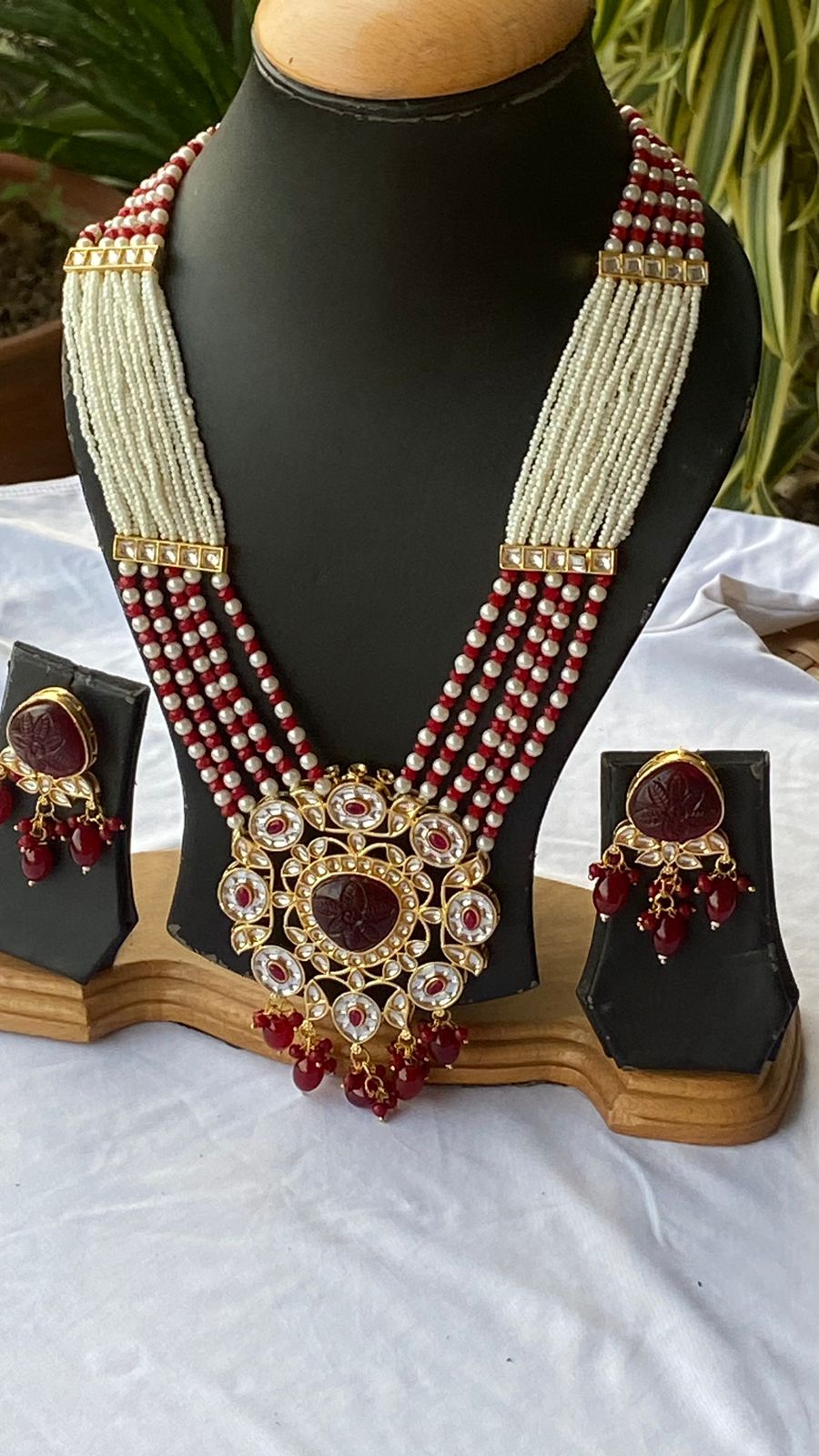 Long pendant set with Earings