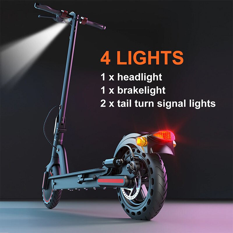 VEKALAI Electric Scooter for Adult 350W 36V 7.5Ah Max Speed 25km/h 8.5 inch Tire Folding Scooter Electric with Signal Light APP