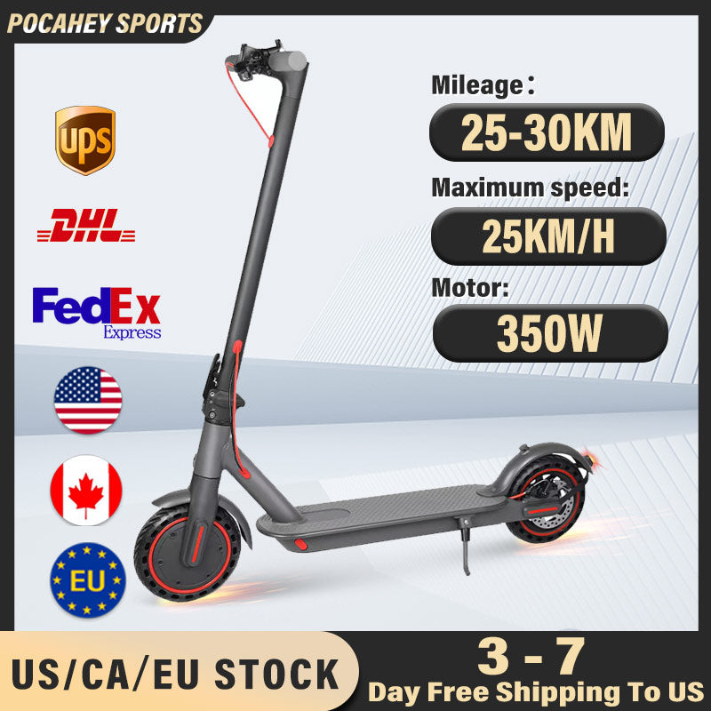350W Foldable Electric Scooter 16mph 36V Adults Scooter 8.5&quot; Electric Collapsible Smart Skateboards Scooter With App