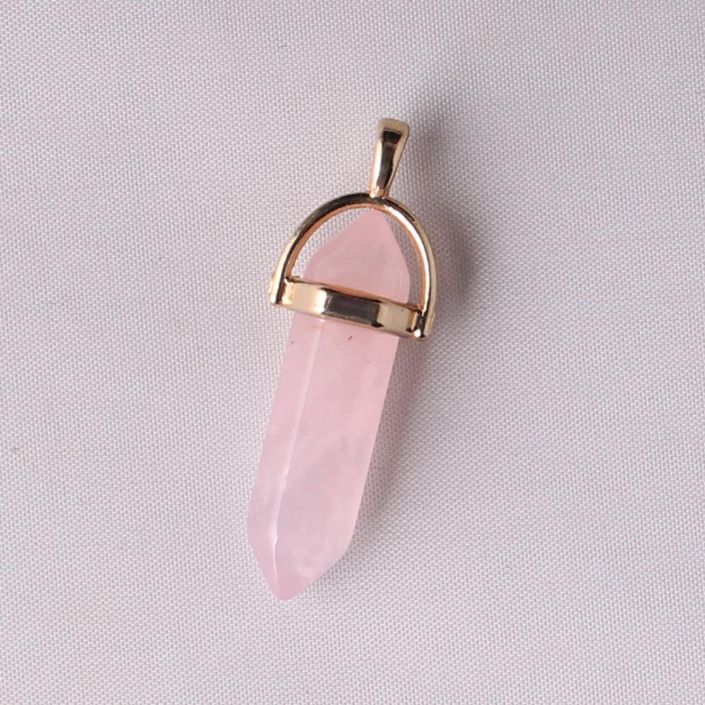 50pcs/lot Gold Zinc Alloy Amethysts Pendants For Jewelry Making Natural Stone Necklace Pendant Druzy Reiki Pendulum Amulet