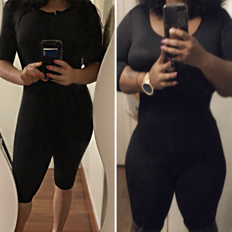 Women Powernet Full Body Shaper Post-Surgery BodySuit Waist Trainer Corset Slimming Thigh Shapewear Tummy Control Arm shaper