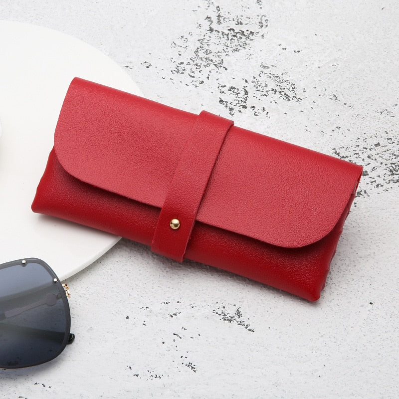 Glasses Case Women Leather Soft Glasses Bag Fashion Portable Sunglasses Box Bag Accessories Eyeglasses Case Sunglasses Box