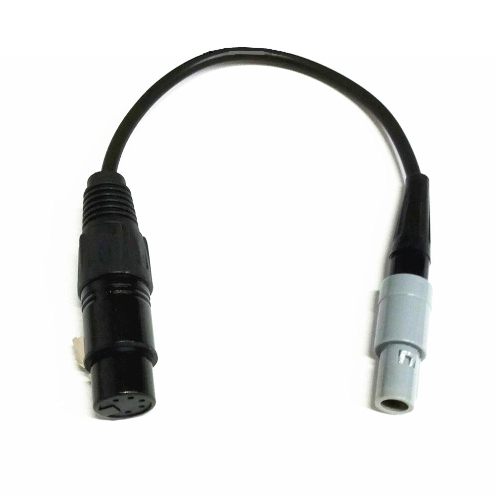 For Bose A20 Aviation Headset 5-pin(XLR) to 6-Pin(LEMO) Airbus pilot headset Adapter 5-pin female to 6-pin male