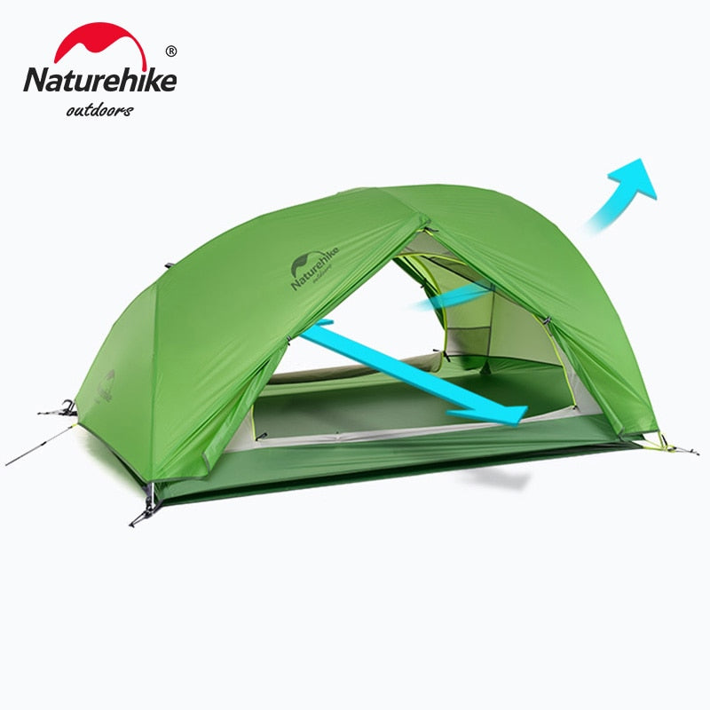 Naturehike Ster Rivier 2 Tent 2 Persoon Ultralight Waterdicht Camping Tent Dubbele Laag 4 Seizoenen Tent Outdoor Reizen Wandelen Tent