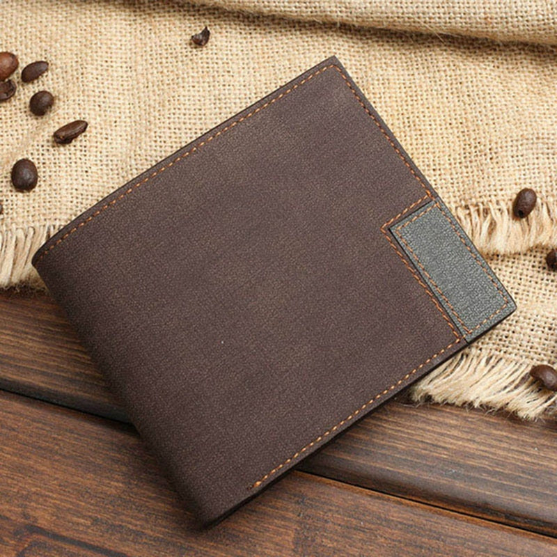 Custom Picture Wallet Men Short Leather Ultra-Thin Fashion Simple Diy Personalized Image Lettering Photo Purse Father&#39;s Day Gift