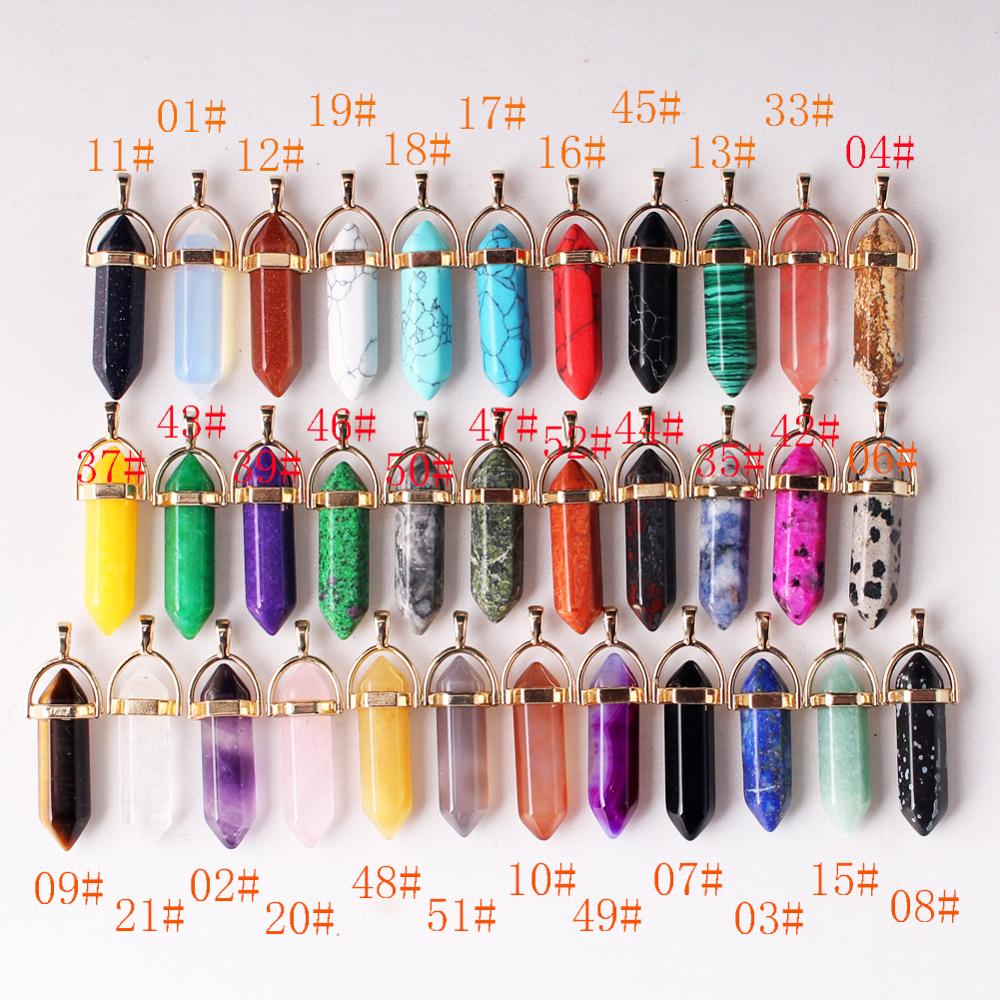 50pcs/lot Gold Zinc Alloy Amethysts Pendants For Jewelry Making Natural Stone Necklace Pendant Druzy Reiki Pendulum Amulet