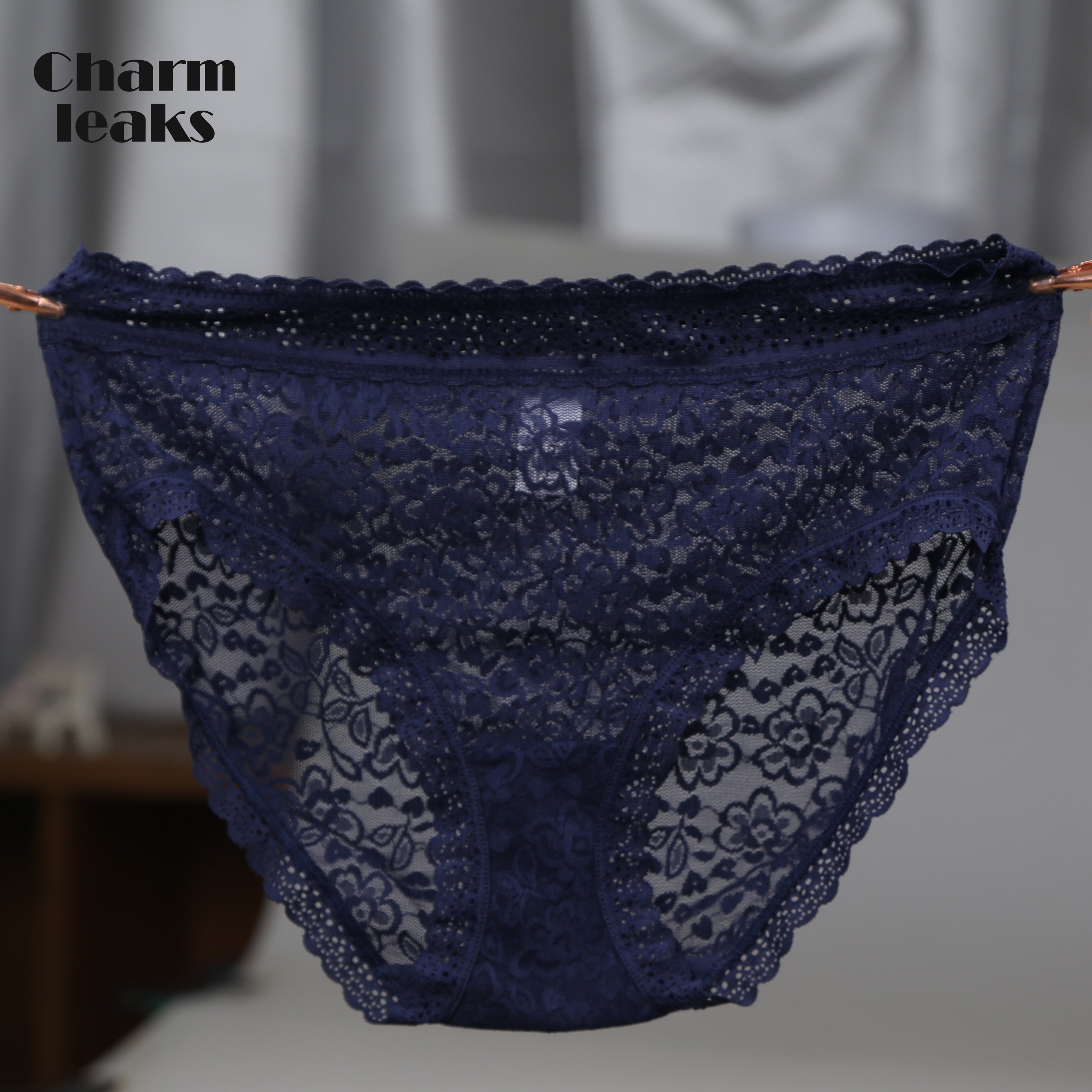 Charmleaks Women&#39;s Fashion Cozy Lace High-waist 1PCS Panties Skin-friendly Soft Lingerie Tempting Fat Size High Quality Briefs