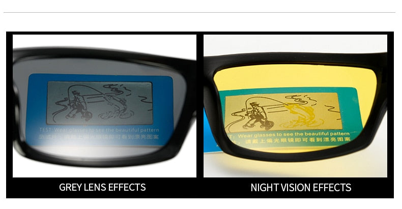 HOOLDW Night Vision Glasses Men Women Polarized Sunglasses Yellow Lens Anti-Glare Goggle Night Driving Sun glasses UV400 Eyewear