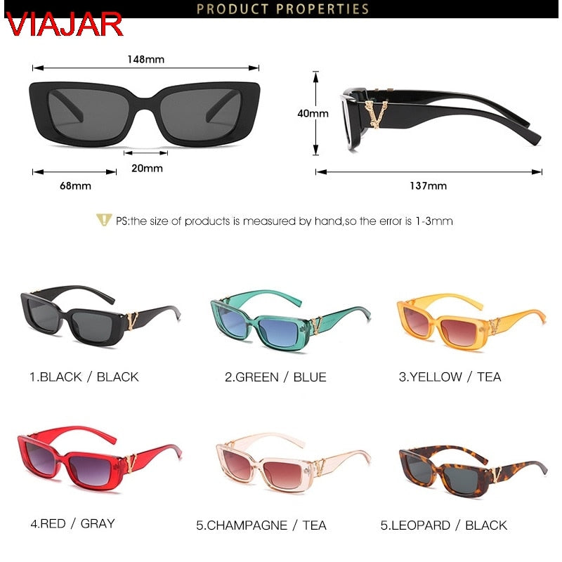 2022 Vintage Small Cat eye Sunglasses For Women&#39;s Men&#39;s Retro Brand Designer Women Sun Glasses Square Eyewear Oculos De Sol