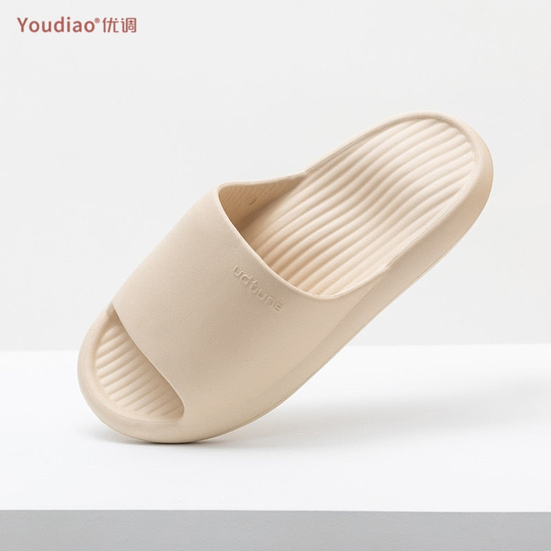 UTUNE EVA Slippers Men Shoes Indoor Bathroom Slides Summer Thick Sole Soft Non-slip Women Slipper Sandals Platform Shoe Men