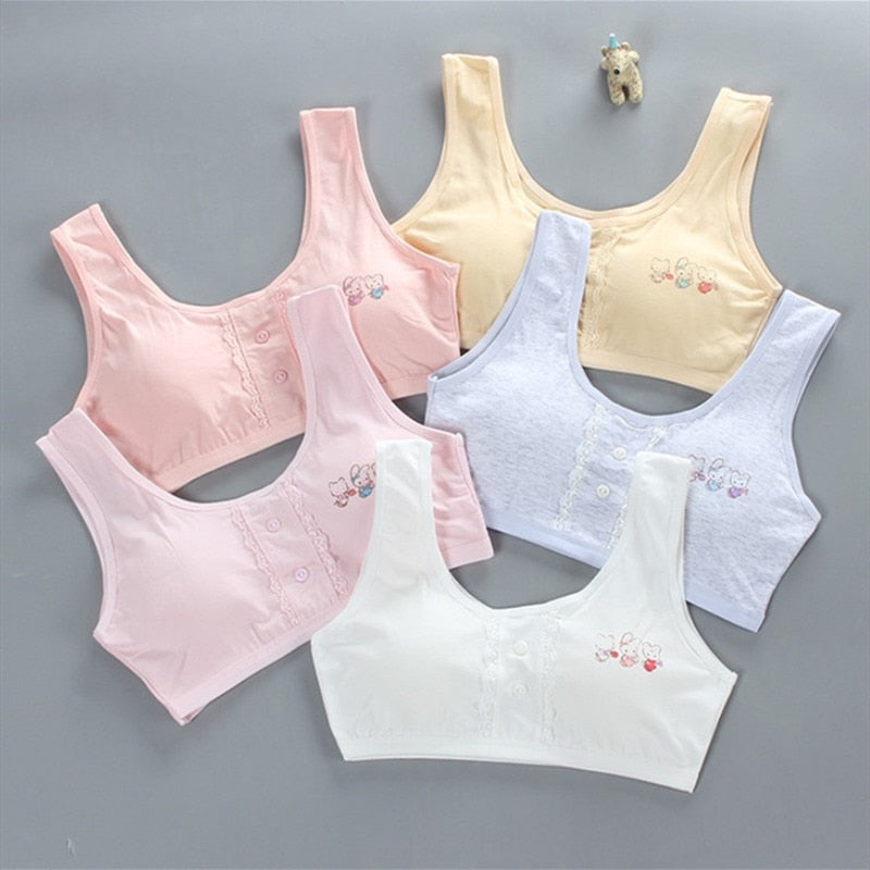 girl bra teen Underwear for Kids girls bras Baby Young Hipster Training Lingerie vest Cotton Children 8-16Years summer
