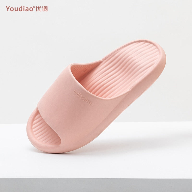 UTUNE EVA Slippers Men Shoes Indoor Bathroom Slides Summer Thick Sole Soft Non-slip Women Slipper Sandals Platform Shoe Men