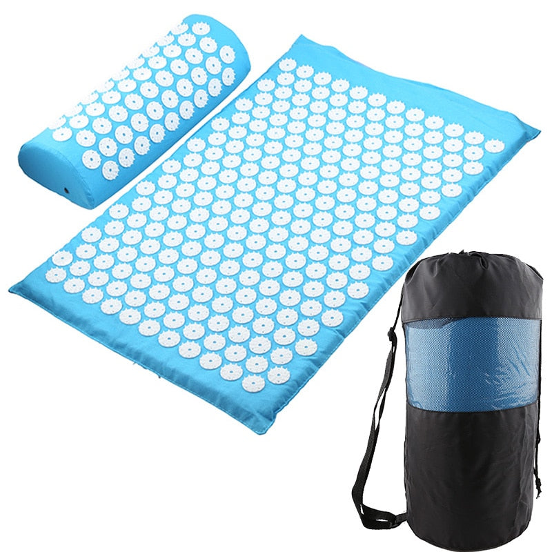 Acupressure Mat Massage Relieve Stress Back Body Pain Spike Cushion Yoga  Acupuncture Mat