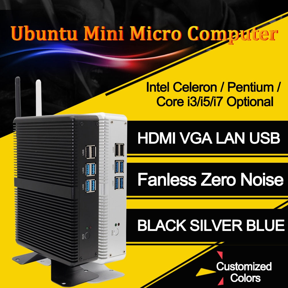 Cheapest price  Mini pc Intel Celeron 2955U  DDR3L LAN VGA HD Linux mini pc stick1.4GHz Win7 computer table