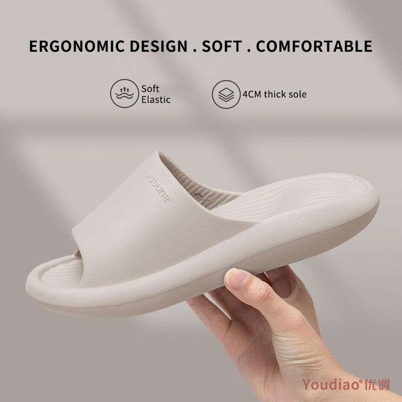 UTUNE EVA Slippers Men Shoes Indoor Bathroom Slides Summer Thick Sole Soft Non-slip Women Slipper Sandals Platform Shoe Men