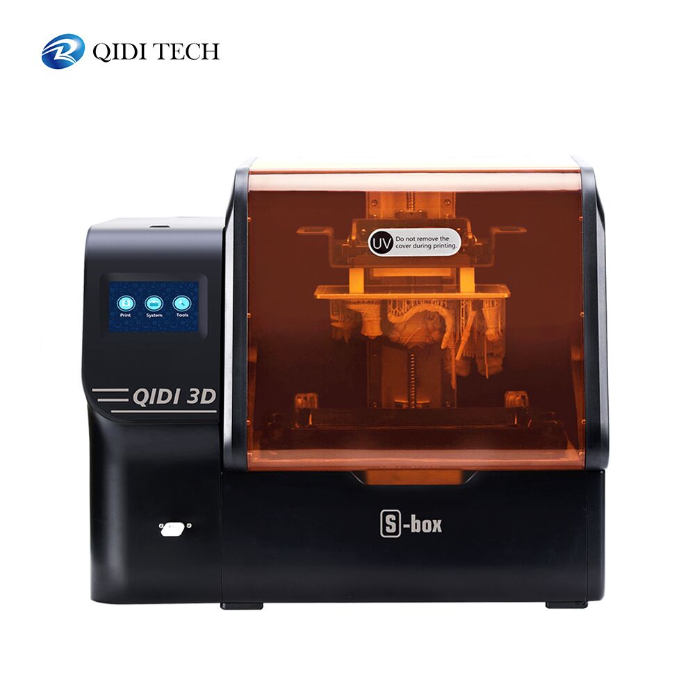 طابعة QIDI TECH S-Box الراتنج ثلاثية الأبعاد بالأشعة فوق البنفسجية LCD، 10.1 بوصة 2K LCD، شاشة لمس 4.3 بوصة، 215x130x200 مم/8.46 بوصة × 5.11 بوصة × 7.87 بوصة