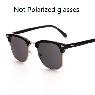 Semi-Rimless Sunglasses Men&#39;s Women 2023 Classic Vintage Polarized Sun glasses Men Oculos De Sol Gafas UV400 Retro Eyewear