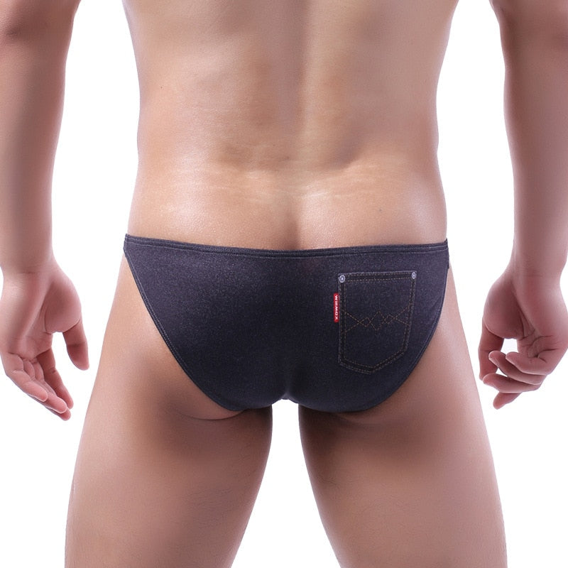 Men&#39;s Panties Breathable Pouch Briefs Sexy Bulge Bikini Slip Homme Underwear Man Low Rise Underpants Male Cueca Calzoncillo S-XL