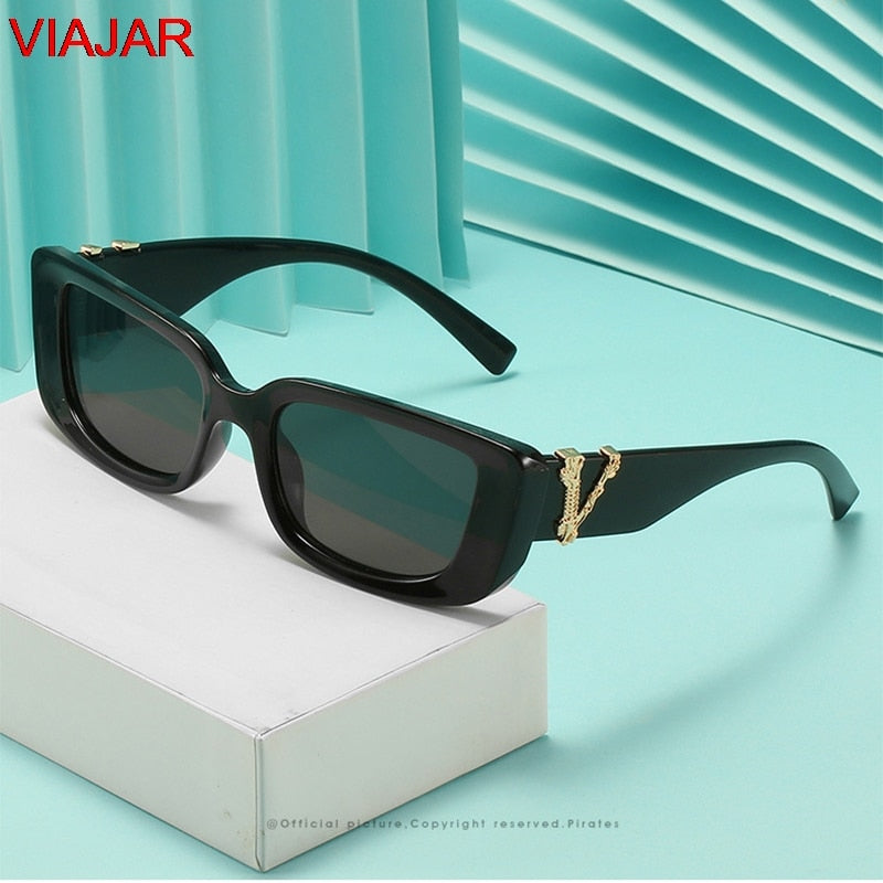 2022 Vintage Small Cat eye Sunglasses For Women&#39;s Men&#39;s Retro Brand Designer Women Sun Glasses Square Eyewear Oculos De Sol