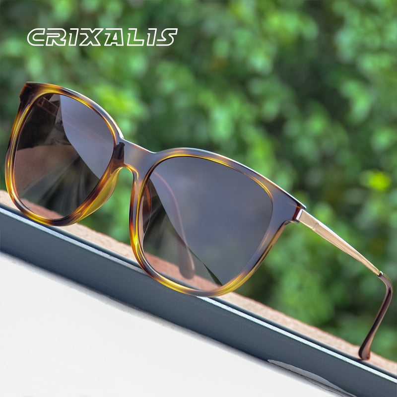 CRIXALIS Vintage Women&#39;s Sunglasses Polarized Classic Anti Glare Driving Sun Glasses For Men Luxury Brand Designer Shades Female