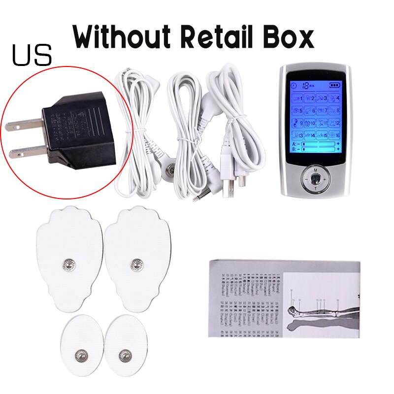 16 Modes Dual Output Health Care Body Massage Electric EMS Muscle Stimulator TENS Unit Electronic Pulse Physiotherapy Massager