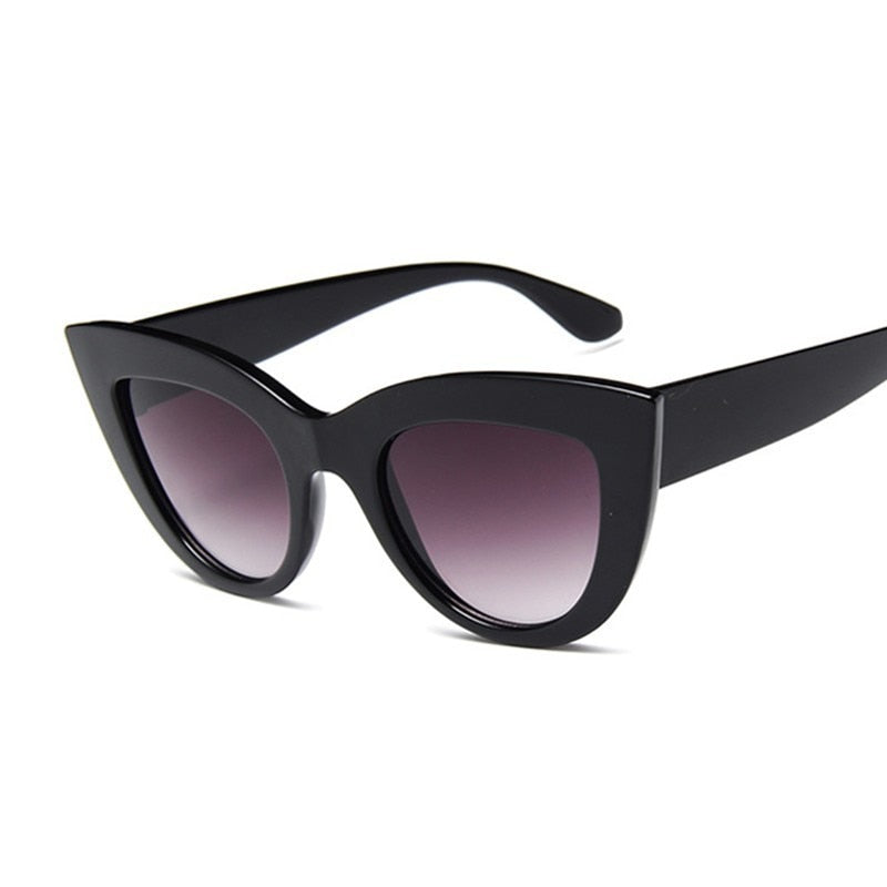 Cat Eye Fashion Sunglasses Woman Vintage Luxury Brand Designer Black Glasses Sun Glasses For female UV400 Eyewear Shades