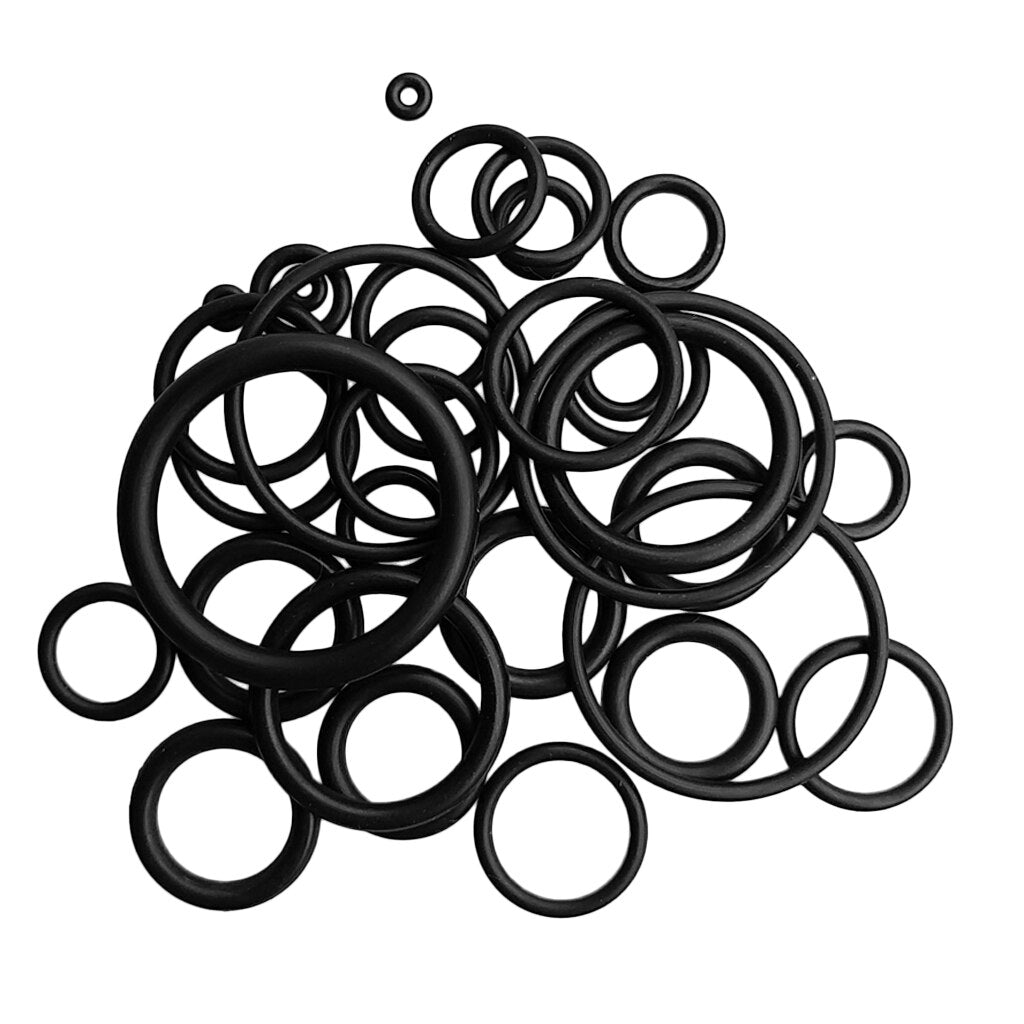 Bulk 36 Scuba Diving O Ring Kit, Rubber O Ring Seal Washer Spare Parts for Dive Tank, Hose BCD Gear Equipment Diving O Rings