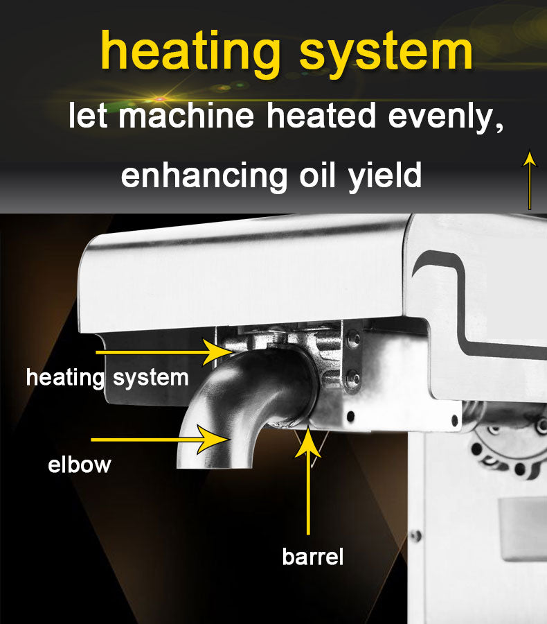 110/220V Stainless steel Household Commercial Oil Press machine , Cold press Linseed oil extrator presser Oil machine marker