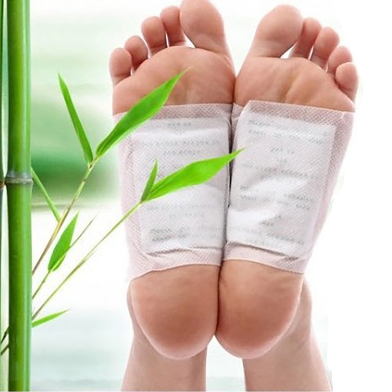 Cleansing Herbal Detox Foot Patch Bamboo Pad Patches With Adhersive Feet Care Tool Improve Sleep Slimming Detoxification Sticker