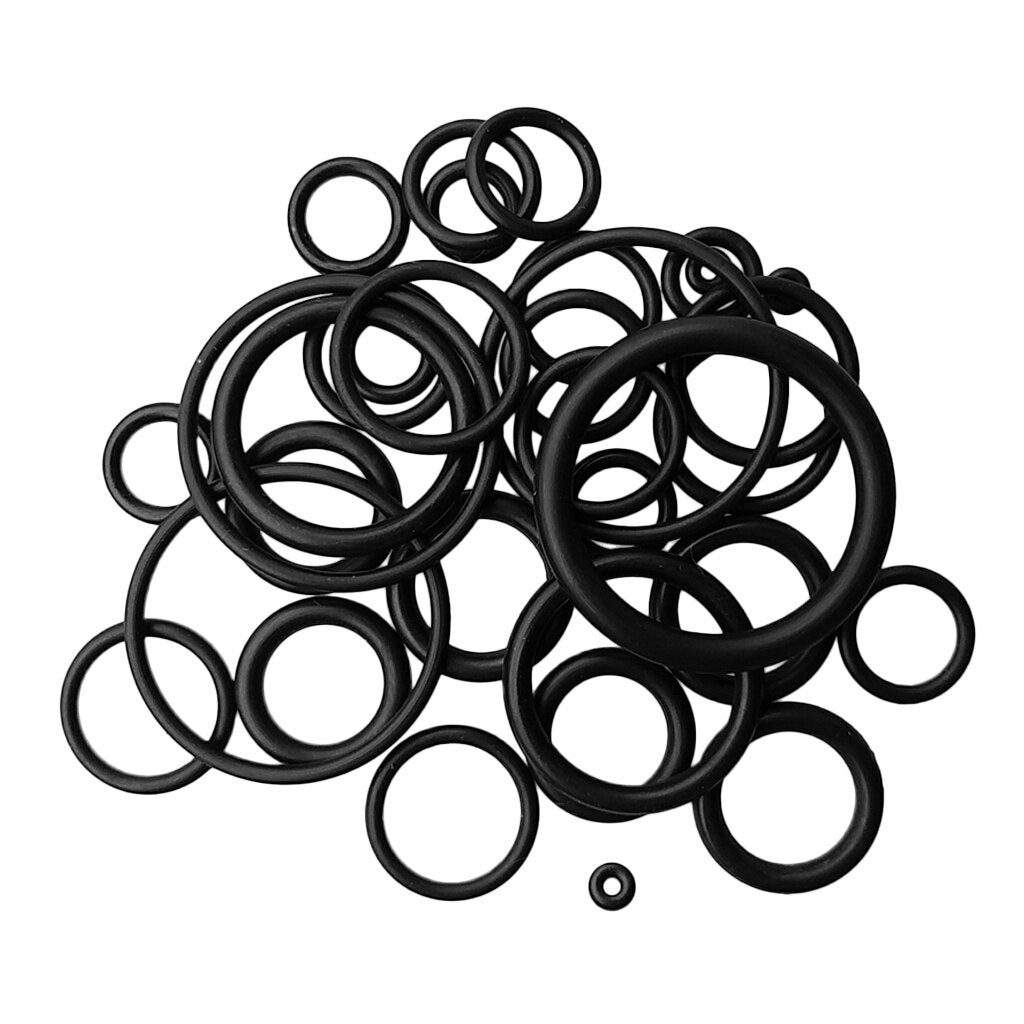 Bulk 36 Scuba Diving O Ring Kit, Rubber O Ring Seal Washer Spare Parts for Dive Tank, Hose BCD Gear Equipment Diving O Rings