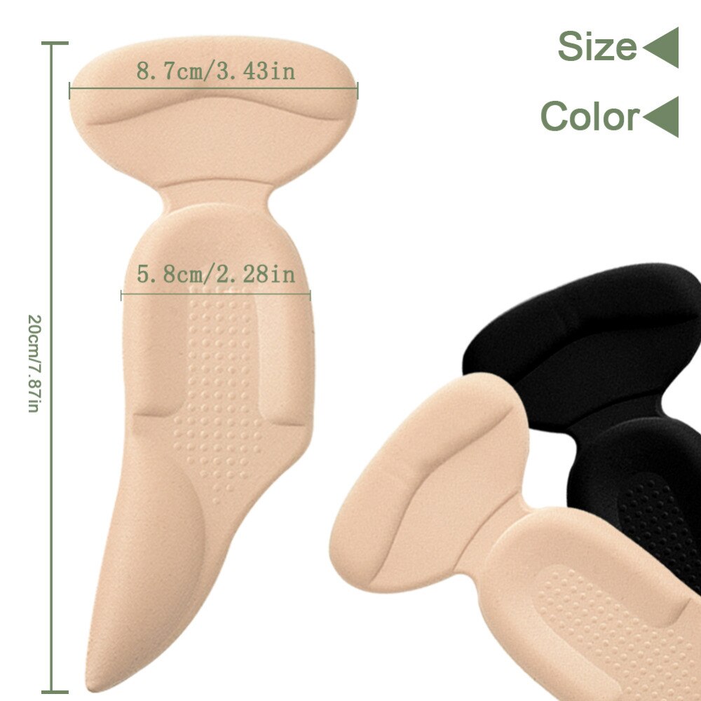 Sunvo Arch Support High Heel Liner Grips for Women Massage Shock absorption Foot Pain Relief Insert Insoles Shoe Cushion Pad