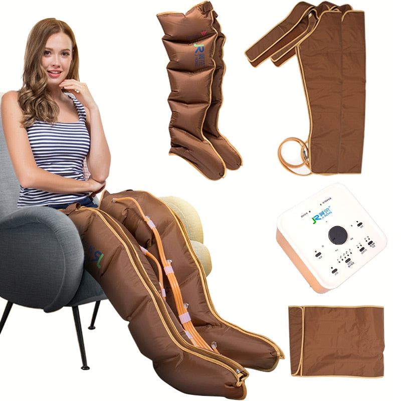 Electric Heating Leg Massage Air Pressure Massager Body Relax Relieve Fatigue Pressure Circulation Belt Wrap Thigh Arm Leg Belt