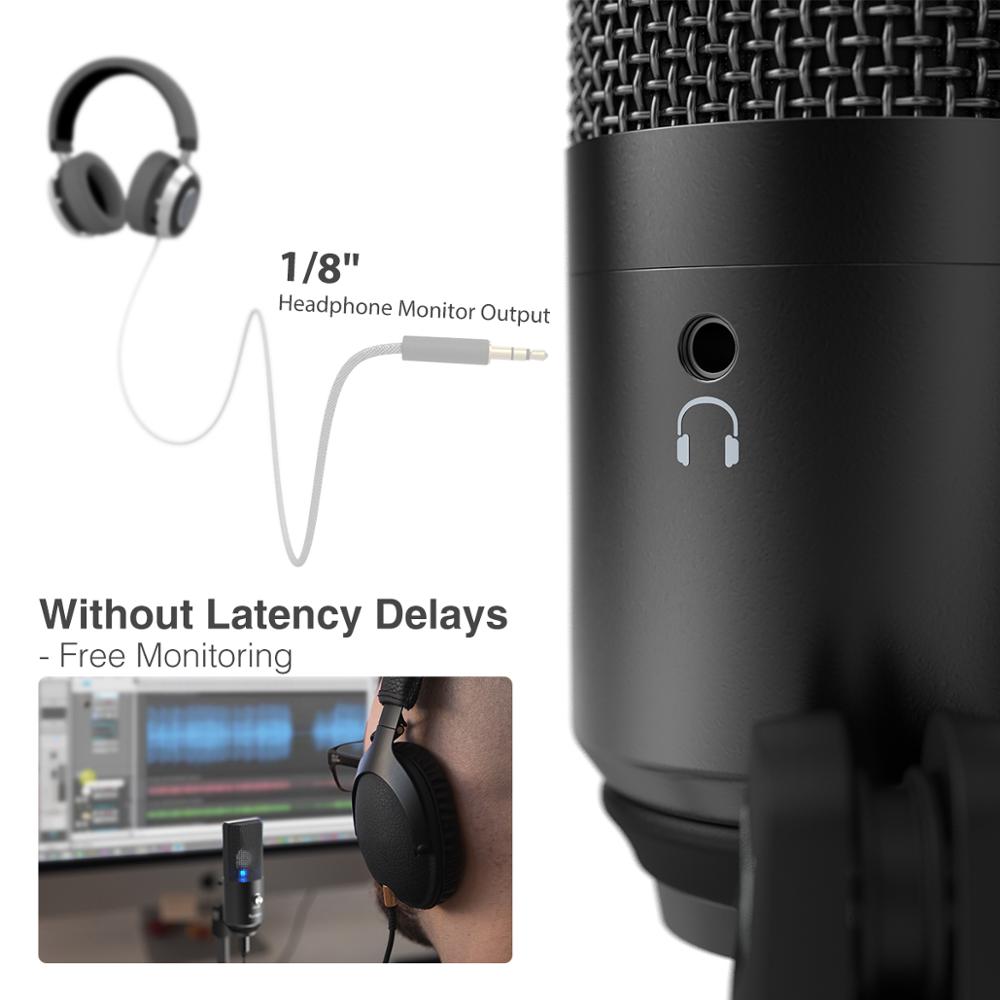 FIFINE USB Microphone for laptop and Computers for Recording Streaming Voice overs Podcasting for Audio&amp;Video K670