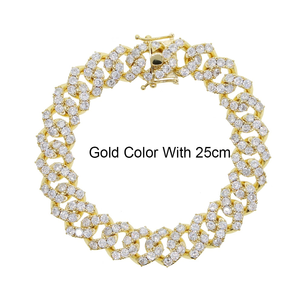 New Arrived Hip Hop Foot Jewelry Ankle Bracelet For Women Yellow Gold Color Cuban Link Chain Ribbon Anklet Bracelets Barefoot