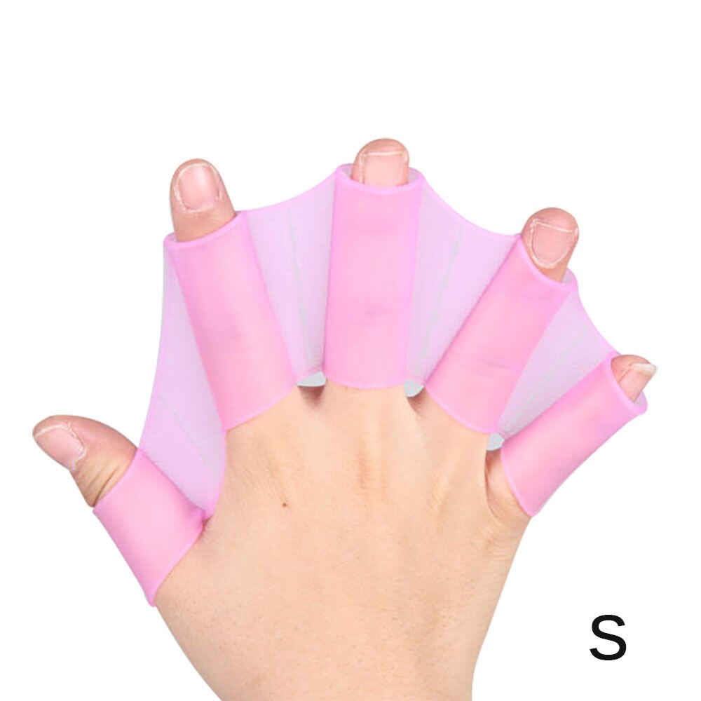 Finger Webbed GlovesFins Hand Web Flippers Training  Silicone Swim Gear Webbed Gloves Diving Gloves Universal Swimming Tool