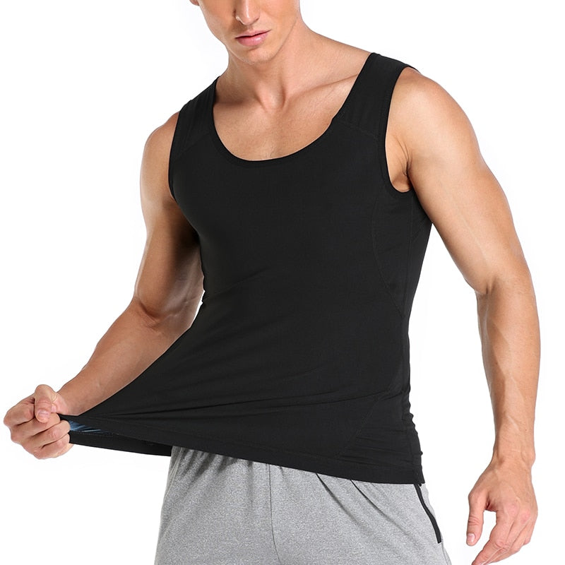 Men Sweat Sauna Body Shaper Vest Waist Trainer Slimming Tank Top Shapewear Corset Gym Underwear Women Fat Burn Workout Trimmer