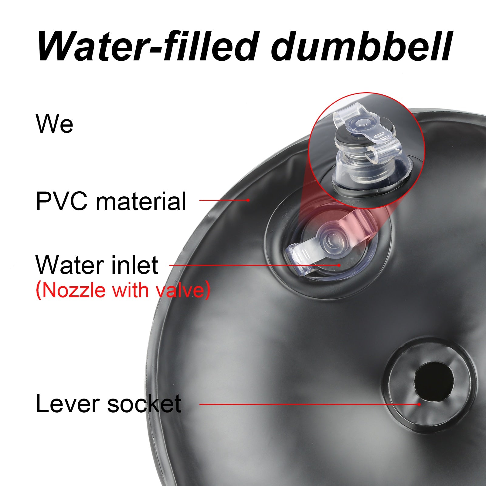 Travel Water Filled Dumbbells Set Gym Weights 20kg 30kg 60kg Portable Adjustable For Men Women Arm Muscle Training Home Fitness