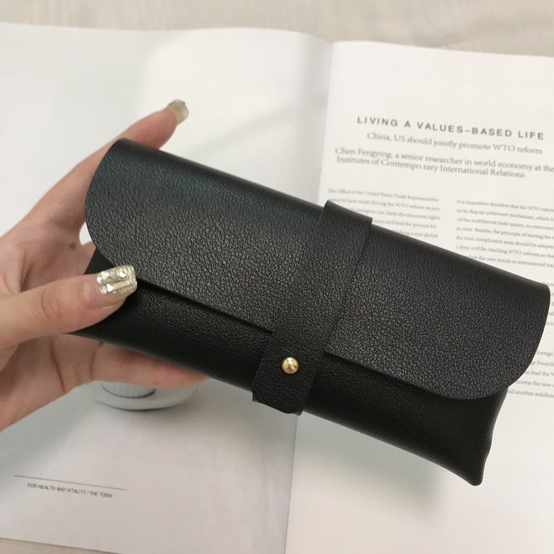 Glasses Case Women Leather Soft Glasses Bag Fashion Portable Sunglasses Box Bag Accessories Eyeglasses Case Sunglasses Box