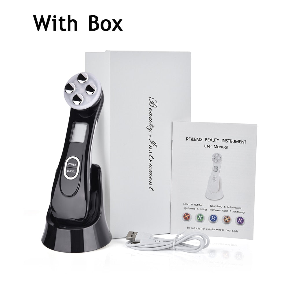 Face Skin Rejuvenation Tightening Face Lift Beauty Devices RF EMS LED Photon Therapy Anti Aging Wrinkle Removal Facial Massagers