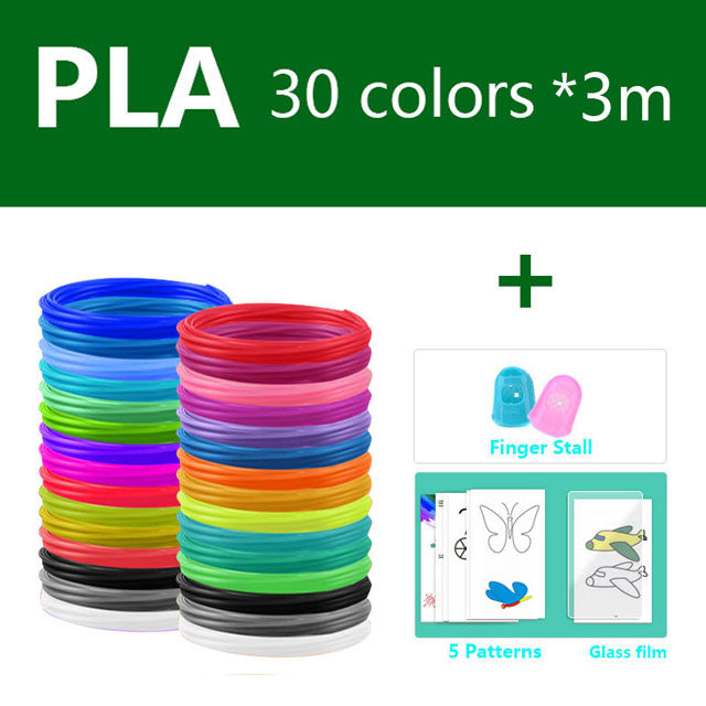 3D Pen Filament  1.75mm PLA , Printing Filament, Printing Thread, With Patterns And Copy Board ,KIDS GIFT