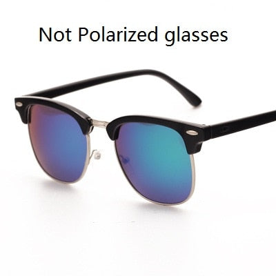 Semi-Rimless Sunglasses Men&#39;s Women 2023 Classic Vintage Polarized Sun glasses Men Oculos De Sol Gafas UV400 Retro Eyewear