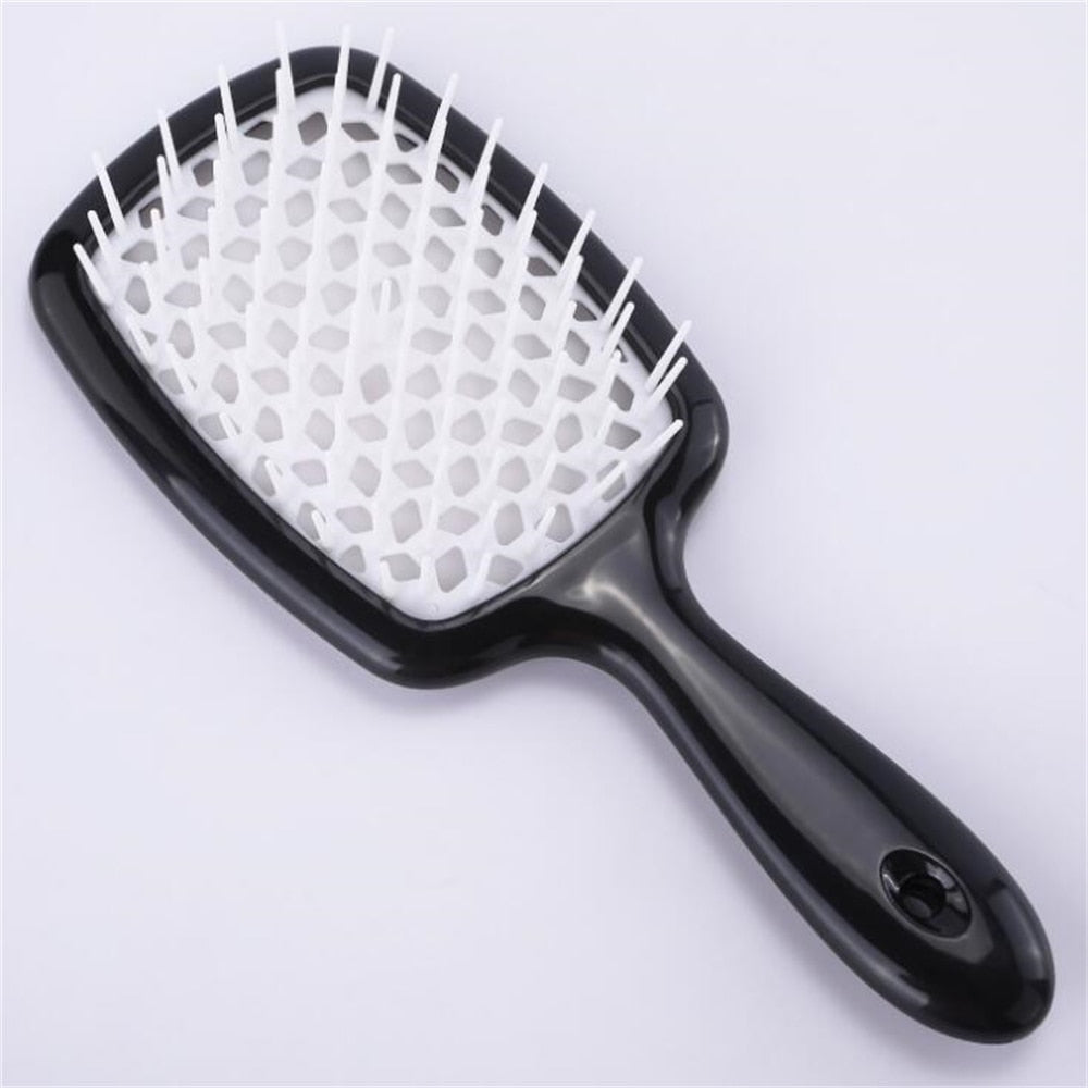 Tangled Hair Comb Detangling Hair Brush Massage Combs Hollow Out Wet Curly Hair Brushes Barber Comb Salon Hair Styling Tools