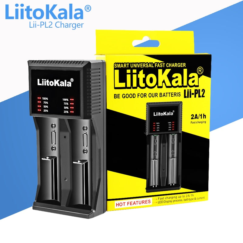 LiitoKala Lii-PD2 Lii-PD4 Lii-S8 Lii-500 Lii-600 Lii-PL2 battery Charger for 18650 26650 21700 AA AAA 3.7V lithium NiMH battery