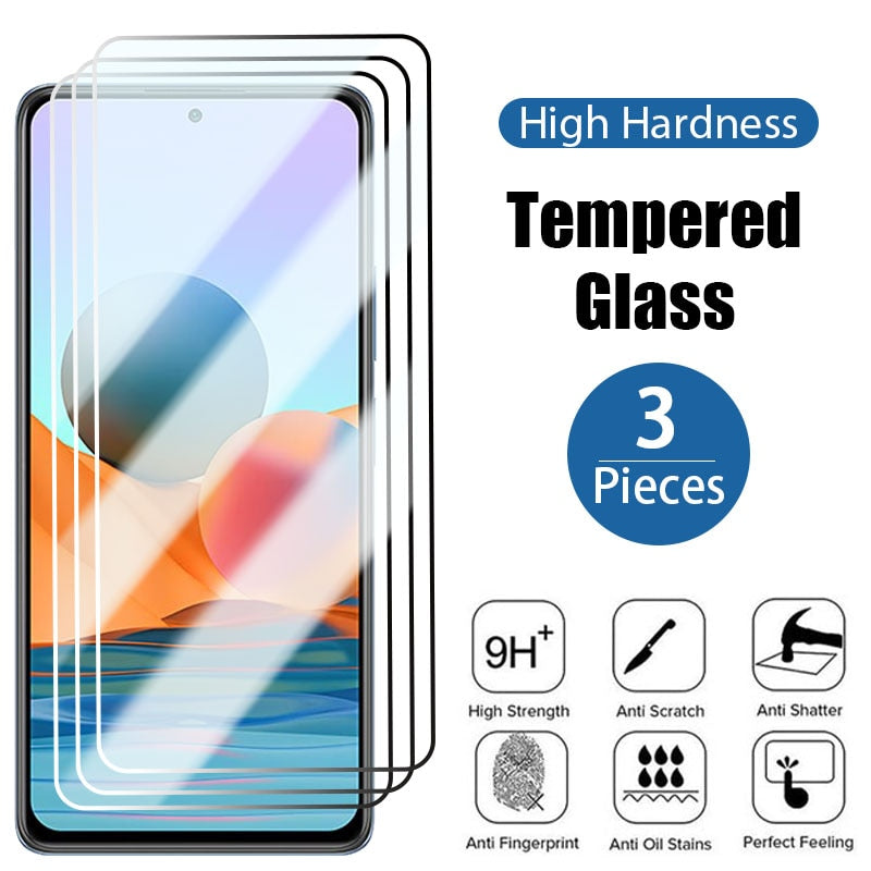 3PCS Tempered Glass For Xiaomi Redmi Note 11 10 9 Pro 5G Screen Protector on Redmi Note 8 7 6 5 Pro 11S 10S 9S 8T phone glass