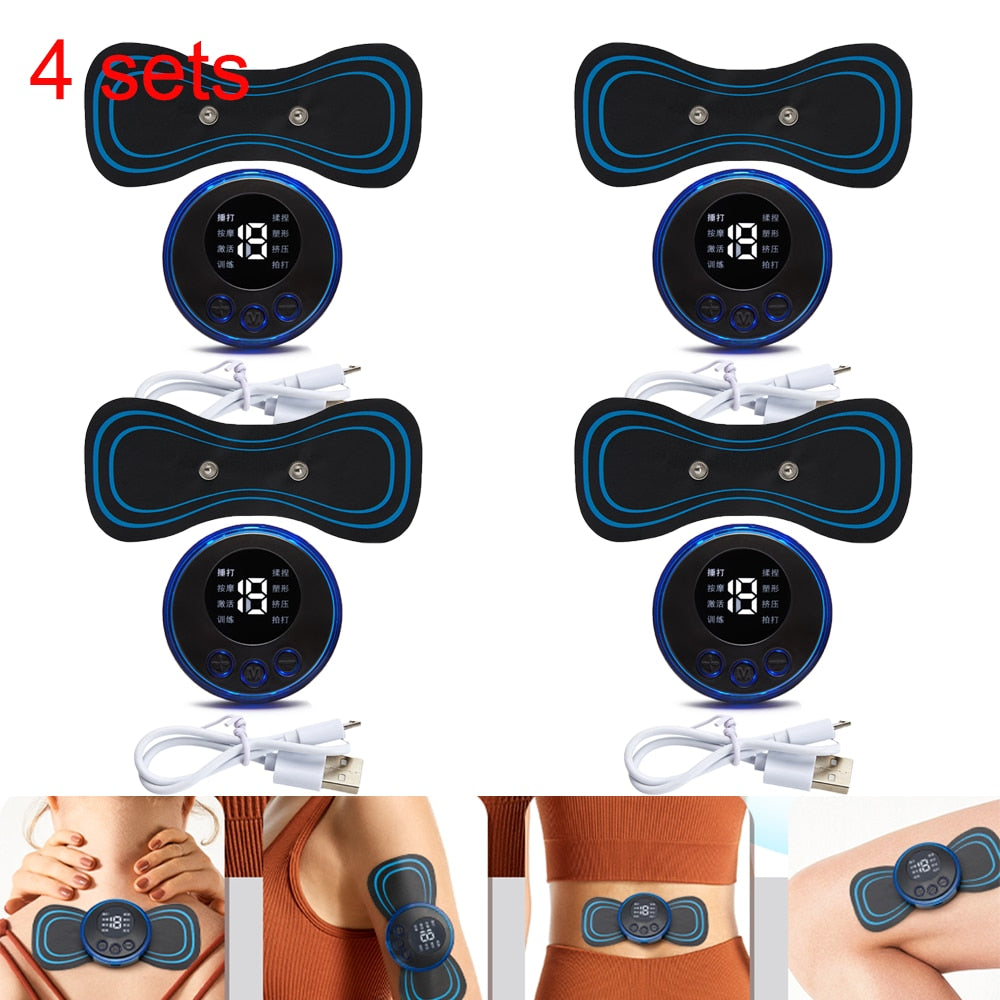 Neck Rechargeable Massager Electric Neck Massage EMS Cervical Vertebra Massage Patch for Muscle Pain Relief,Support Dropshipping